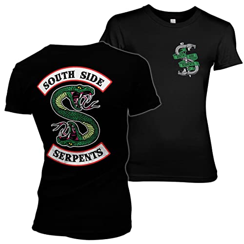 Riverdale Offizielles Lizenzprodukt South Side Serpents Damen T-Shirt (Schwarz), Medium von Riverdale