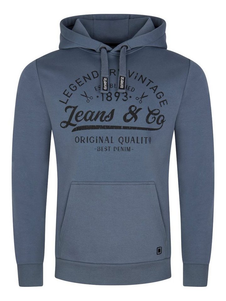 riverso Kapuzenpullover Herren Hoodie RIVArmin Regular Fit Longsleeve Sweatshirt mit Kängurutasche von riverso