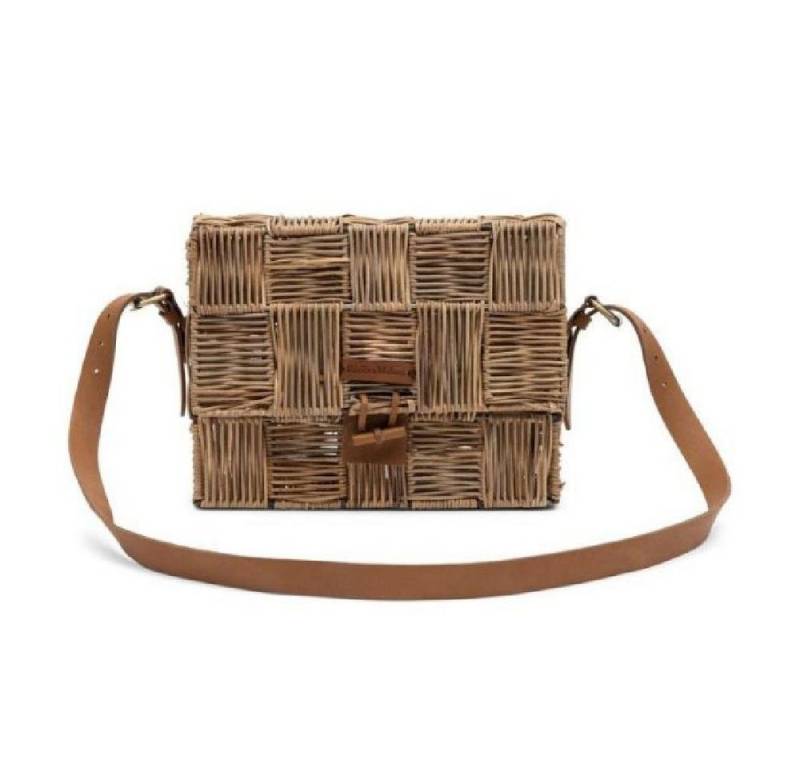 Rivièra Maison Einkaufskorb Handtasche Block Weave Rustic Rattan von Rivièra Maison