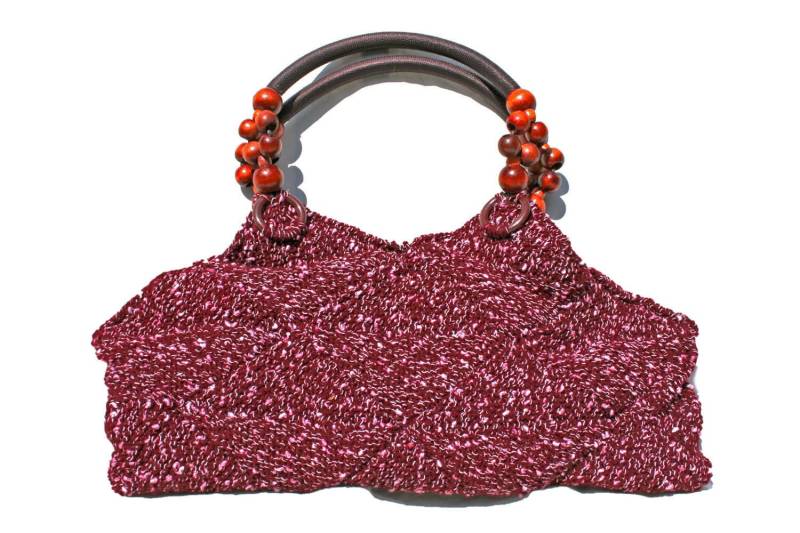 Acapulco Maroon Stricktasche Acapulco Maroon Stricktasche von Rizzknits