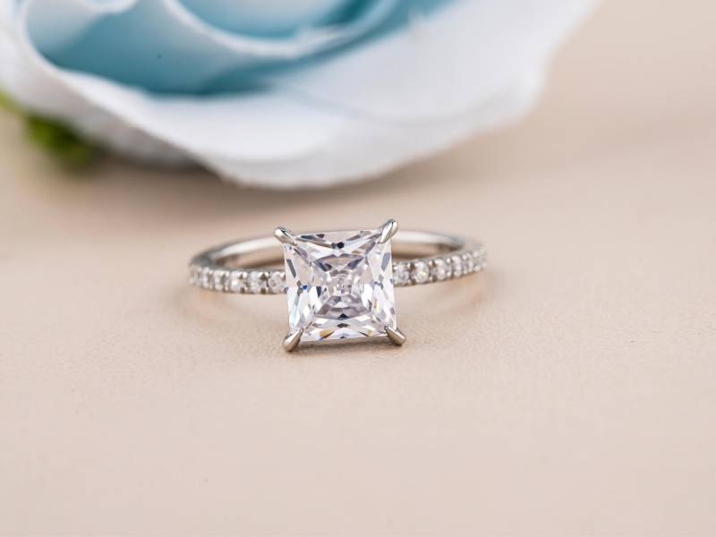 2Ct Princess Cut Ring, Verlobungsring, Solitaire Lab Made Diamant Ehering, Jahrestag Ring Für Frau von RjGemsJewels