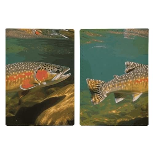 Brook Trout Fly Fishing Passport Holder, ID Card Protector Case Passport Holder with Slot Passports Travel Wallet Document Cover for Women And Men Brook Trout Fly Fishing Passport Holder, ID Card Protector Case Passport Holder with Slot Passports Travel Wallet Document Cover for Women And Men von Rkklvbns