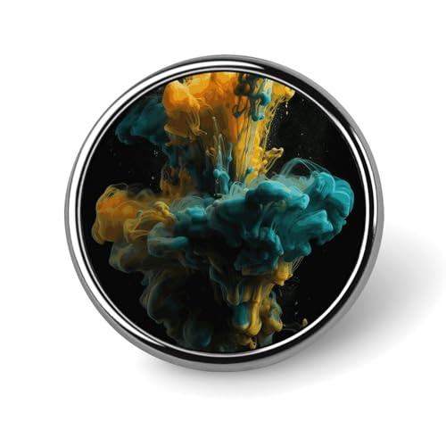 Farbige flüssige runde Brosche, niedliche Brosche, Hüte, Jacken, Dekor, personalisierte Anstecknadel, Kleidung, Schmuck, Zubehör für Hochzeit, Party, Geschenk von Rkklvbns