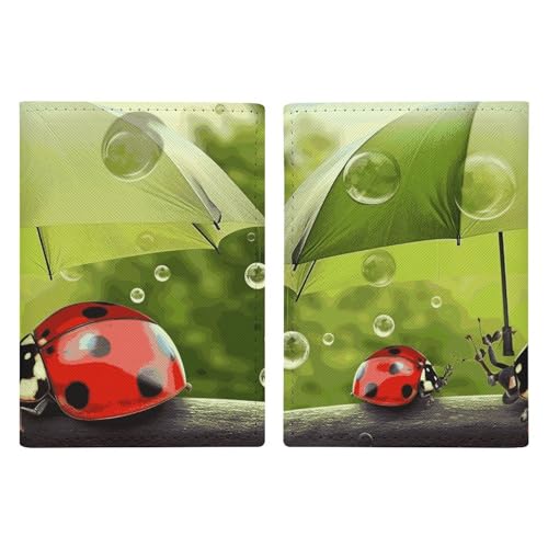 Funny Ladybug Holding Umbrellas Passport Holder, ID Card Protector Case Passport Holder with Slot Passports Travel Wallet Document Cover for Women And Men Funny Ladybug Holding Umbrellas Passport Holder, ID Card Protector Case Passport Holder with Slot Passports Travel Wallet Document Cover for Women And Men von Rkklvbns