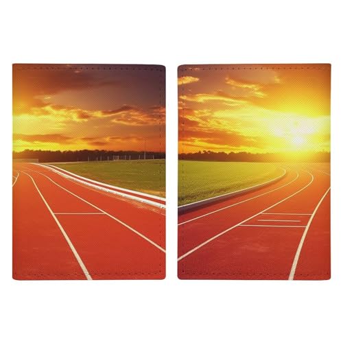 Laufstrecke Sonnenuntergang Reisepasshülle, Ausweishülle, Reisepasshülle mit Schlitz, Reisebrieftasche, Dokumentenhülle für Damen und Herren Laufstrecke Sonnenuntergang Reisepasshülle, Ausweishülle, Reisepasshülle mit Schlitz, Reisebrieftasche, Dokumentenhülle für Damen und Herren von Rkklvbns