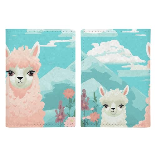 Lovely Alpaca Passport Holder, ID Card Protector Case Passport Holder with Slot Passports Travel Wallet Document Cover for Women And Men von Rkklvbns