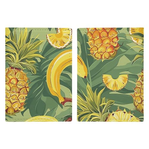 Pineapple and Banana Passport Holder, ID Card Protector Case Passport Holder with Slot Passports Travel Wallet Document Cover for Women And Men Pineapple and Banana Passport Holder, ID Card Protector Case Passport Holder with Slot Passports Travel Wallet Document Cover for Women And Men von Rkklvbns
