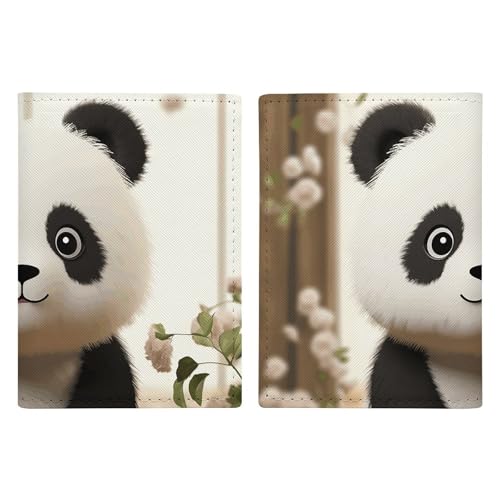 Reisepasshülle Panda, Ausweishülle, Reisepasshülle mit Schlitz, Reisebrieftasche, Dokumentenhülle für Damen und Herren, Weiß Reisepasshülle Panda, Ausweishülle, Reisepasshülle mit Schlitz, Reisebrieftasche, Dokumentenhülle für Damen und Herren, Weiß von Rkklvbns