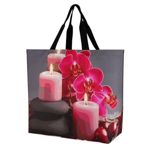 Rkklvbns Damen Einkaufstasche, Schultertasche, Einkaufstasche, tragbar, leicht, langlebig, für Arbeit, Reisen, Freizeittasche Rkklvbns Damen Einkaufstasche, Schultertasche, Einkaufstasche, tragbar, leicht, langlebig, für Arbeit, Reisen, Freizeittasche von Rkklvbns