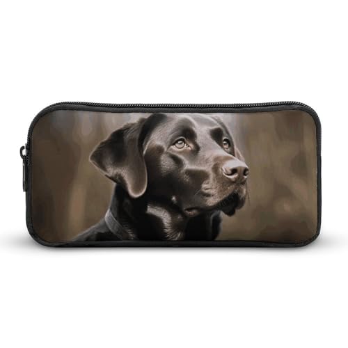 Rkklvbns Großes Federmäppchen mit Labrador Retriever, tragbares Federmäppchen mit Reißverschluss, Schreibwaren-Organizer, einfache Aufbewahrung, ästhetische Schreibwaren für Büro, Uni, Erwachsene von Rkklvbns