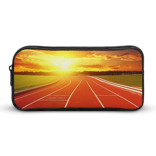Rkklvbns Großes Federmäppchen mit Laufbahn, Sonnenuntergang, tragbares Federmäppchen mit Reißverschluss, Schreibwaren-Organizer, einfache Aufbewahrung, ästhetische Schreibwaren für Büro, Uni Rkklvbns Großes Federmäppchen mit Laufbahn, Sonnenuntergang, tragbares Federmäppchen mit Reißverschluss, Schreibwaren-Organizer, einfache Aufbewahrung, ästhetische Schreibwaren für Büro, Uni von Rkklvbns
