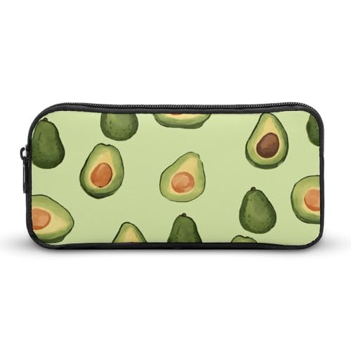 Rkklvbns Großes Federmäppchen mit Muster, tragbares Federmäppchen mit Reißverschluss, Schreibwaren-Organizer, einfache Aufbewahrung, ästhetische Schreibwaren für Büro, Uni, Erwachsene von Rkklvbns