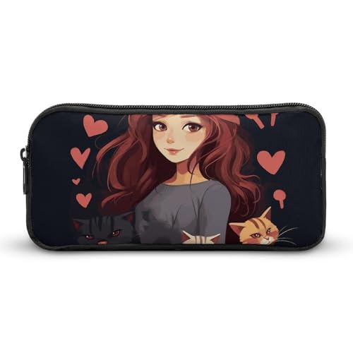 Rkklvbns Großes Federmäppchen mit Reißverschluss, Schreibwaren-Organizer, einfache Aufbewahrung, ästhetisches Schreibwaren für Büro, Uni, Erwachsene von Rkklvbns