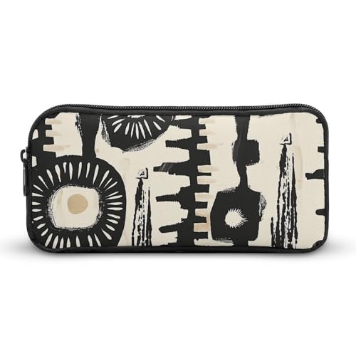 Rkklvbns Großes Federmäppchen mit afrikanischem Druck-Design, tragbares Federmäppchen mit Reißverschluss, Schreibwaren-Organizer, einfache Aufbewahrung, ästhetische Schreibwaren für Büro, Uni von Rkklvbns