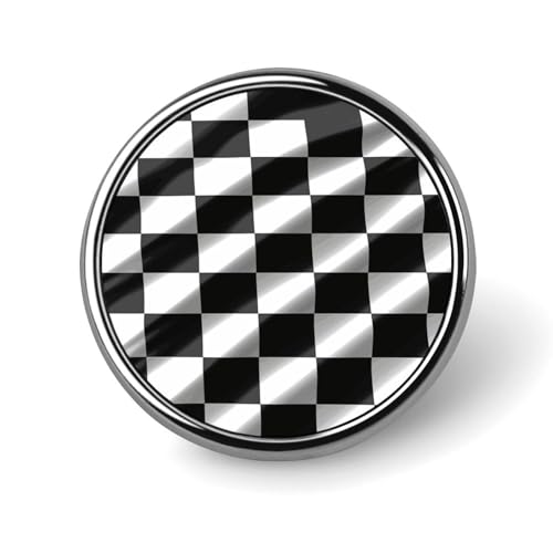 Runder Anstecknadel, Motiv: karierte Flagge, niedlich, für Hüte, Jacken, Dekoration, personalisierbar, für Kleidung, Schmuck, Zubehör für Hochzeit, Party, Geschenk Runder Anstecknadel, Motiv: karierte Flagge, niedlich, für Hüte, Jacken, Dekoration, personalisierbar, für Kleidung, Schmuck, Zubehör für Hochzeit, Party, Geschenk von Rkklvbns