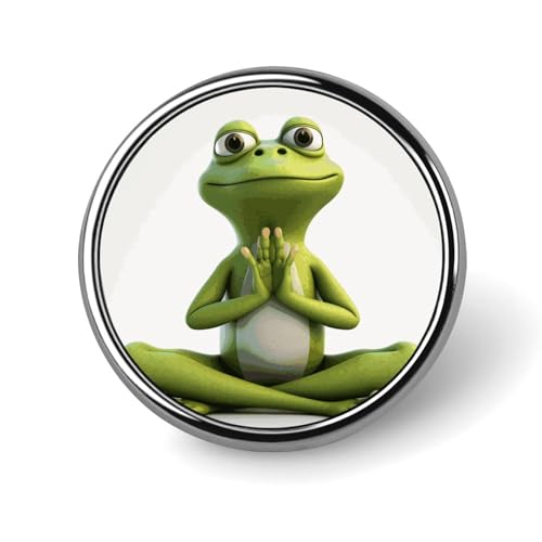 The Funny Frog Doing Yoga Round Badge Cute Brosche Hüte Jacken Dekor Personalisierte Anstecknadel Kleidung Schmuck Zubehör für Hochzeit Party Geschenk The Funny Frog Doing Yoga Round Badge Cute Brosche Hüte Jacken Dekor Personalisierte Anstecknadel Kleidung Schmuck Zubehör für Hochzeit Party Geschenk von Rkklvbns