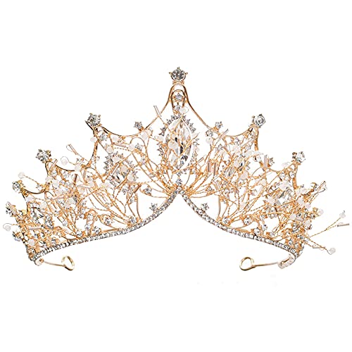 Krone Kristalle Tiara, Hochzeit Diadem, Krone Strass, Diademe für Mädchen Kristall, für Hochzeitsfeier, Cosplay, Geburtstag, Halloween, Festzüge, Bankett von Rkllejs