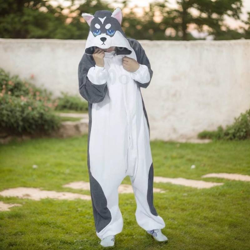 Kigurumi Cosplay Romper Tier Pjs Pyjamas Schlafanzug Xmas Geschenk Faultier Outfit Nachtwäsche Pyjama Hund Husky Kostüme Kigurumi Cosplay Romper Tier Pjs Pyjamas Schlafanzug Xmas Geschenk Faultier Outfit Nachtwäsche Pyjama Hund Husky Kostüme von RnMoMo