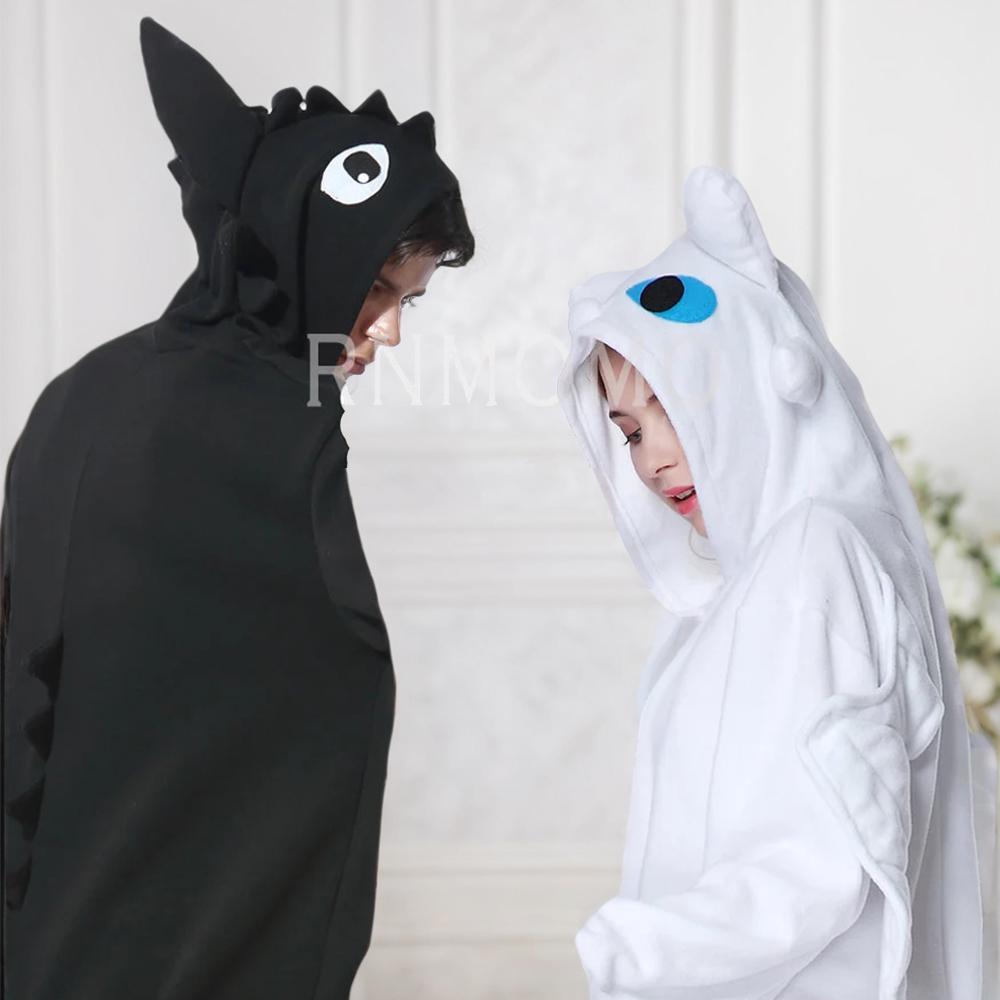 Lovers Cosplay Romper Charakter Tier Kapuzen Nachtwäsche Schlafanzug Kostüm Outfit Dargon von RnMoMo