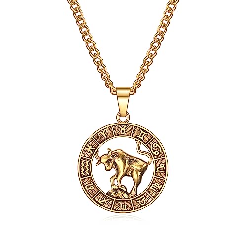 Rnivida Sternzeichen-Halsketten, Sternbild-Halskette für Damen und Herren, personalisierter Astrologie-Schmuck, Edelstahl, Kein Edelstein Rnivida Sternzeichen-Halsketten, Sternbild-Halskette für Damen und Herren, personalisierter Astrologie-Schmuck, Edelstahl, Kein Edelstein von Rnivida