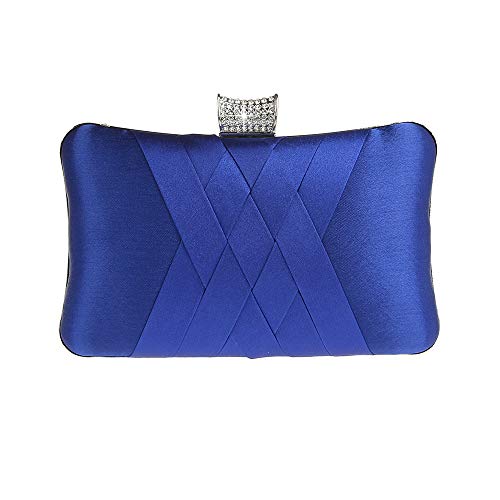 Ro Rox Francesca Retro Vintage Kristall Abend Party Box Clutch Handtaschen Tasche (Blau) von Ro Rox