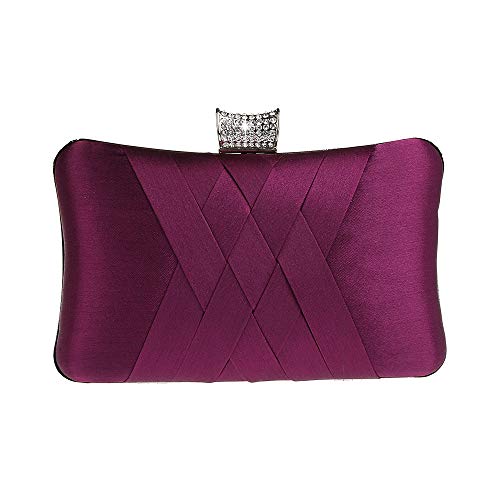 Ro Rox Francesca Retro Vintage Kristall Abend Party Box Clutch Handtaschen Tasche - Lila von Ro Rox