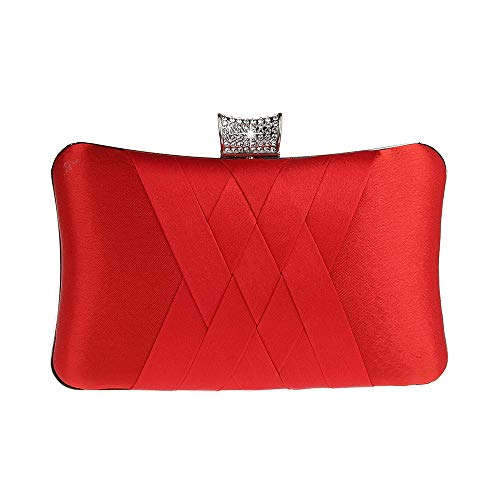 Ro Rox Francesca Retro Vintage Kristall Abend Party Box Clutch Handtaschen Tasche - Rot von Ro Rox