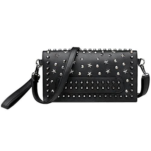 Ro Rox Hesperia Clutch Tasche Sternbesetztes Kunstleder Gotisch Chic von Ro Rox
