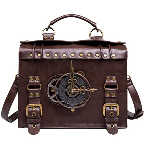 Ro Rox Lavinia Steampunk Umhängetasche Zahnräder Anhänger Kunstleder von Ro Rox