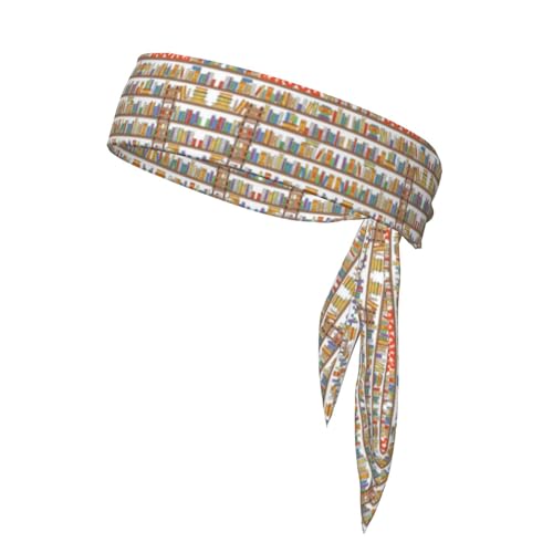 Lustiges Bücherregal-Kollektion und Leiter-Sportband, doppelseitiges Stirnband, Haarband, Sport-Stirnband, Schweißband, Handgelenkschlaufe Lustiges Bücherregal-Kollektion und Leiter-Sportband, doppelseitiges Stirnband, Haarband, Sport-Stirnband, Schweißband, Handgelenkschlaufe von RoMuka
