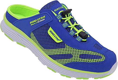Roa dstar Damen Herren Sabots Schuhe Sneaker Freizeitschuhe Sandalette Pantoletten Slipper Nr.82829 (blau-grün, Numeric_38) von Roa dstar