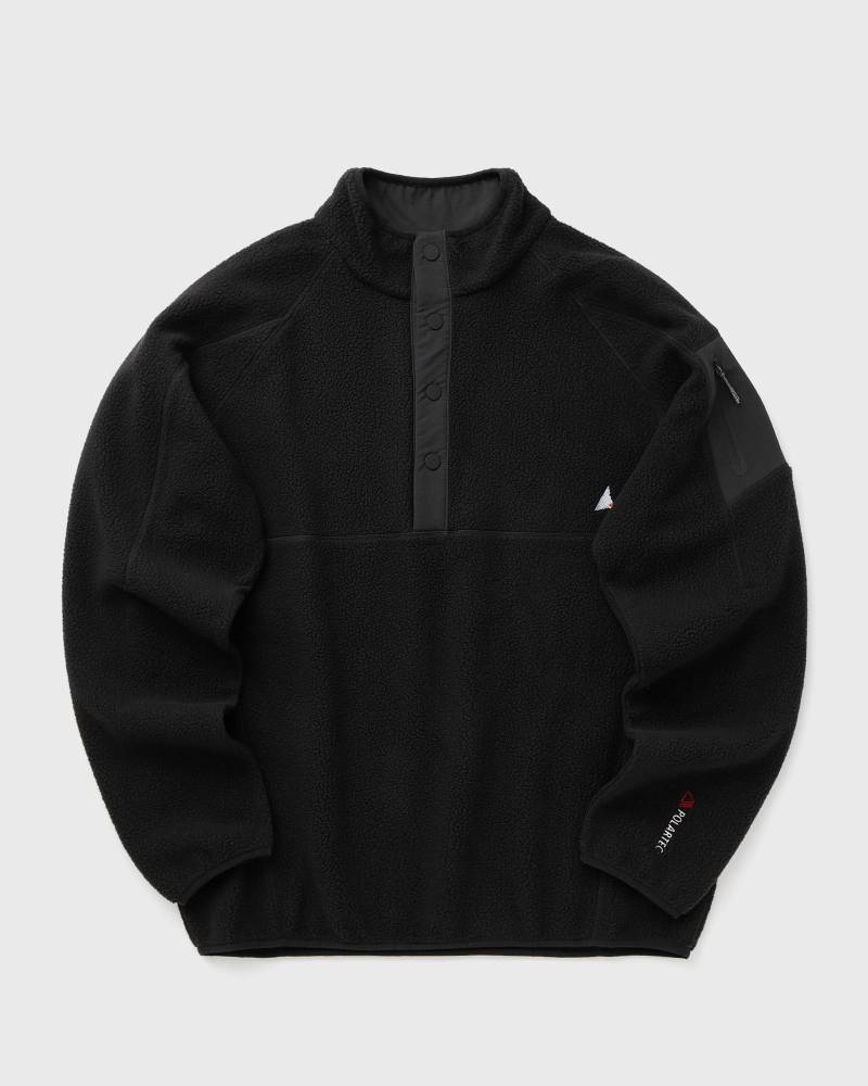 Roa Polartec Fleece Button Up men Half-Zips black in Größe:L von Roa