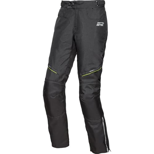 Road Motorradhose Touring WP Textilhose 1.0 schwarz/Neongelb XXL, Herren, Tourer, Ganzjährig von Road