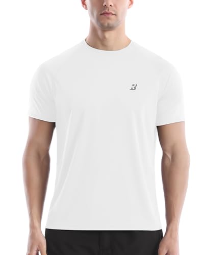 Roadbox Herren UV Schutz Rashguard Kurzarm Shirt, Atmungsaktives Schnelltrocknend Bade Shirt für Surfen Kajak Schwimmen von Roadbox