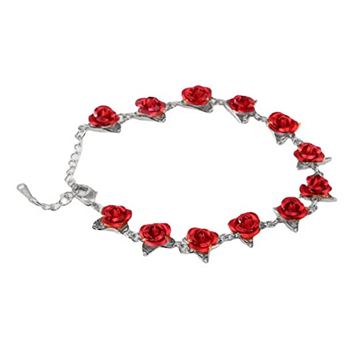 Valentinstagsgeschenke für sie, einzigartige Armbänder für Damen, rotgoldene Paar-Armbänder, personalisierte passende Armbänder für Paare, Freundschaftsarmbänder für Mädchen, silber, Armbänder von Roadoor