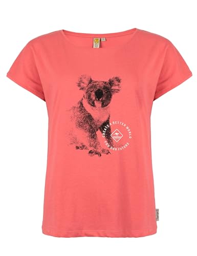 Roadsign Australia Damen T-Shirt mit Kimono-Schnitt und Logo-Aufdruck pink | M von Roadsign Australia
