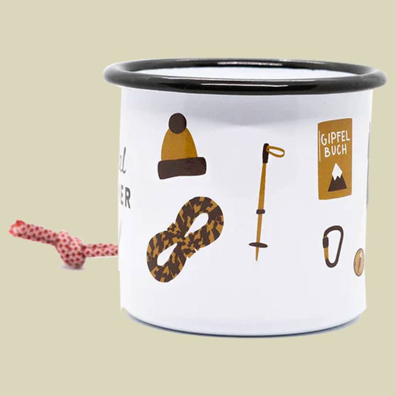 Emaille Becher Gipfelstürmer 350 ml von Roadtyping