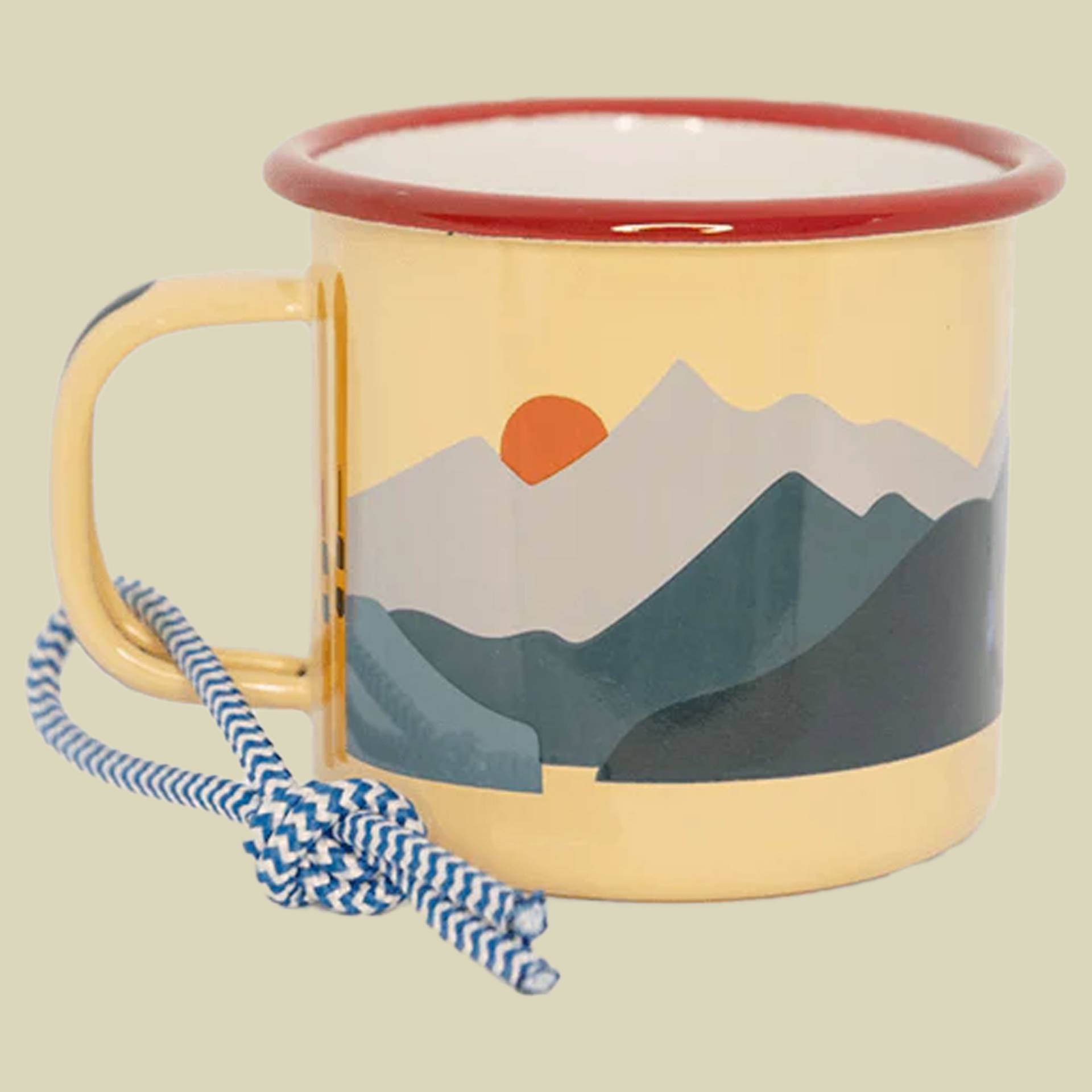 Emaille Becher berge 350 ml von Roadtyping