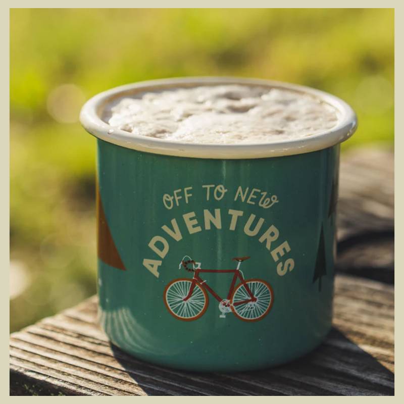 Emaille Becher bike 350 ml von Roadtyping