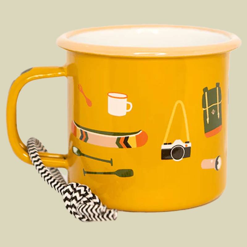Emaille Becher camp stuff 350 ml von Roadtyping