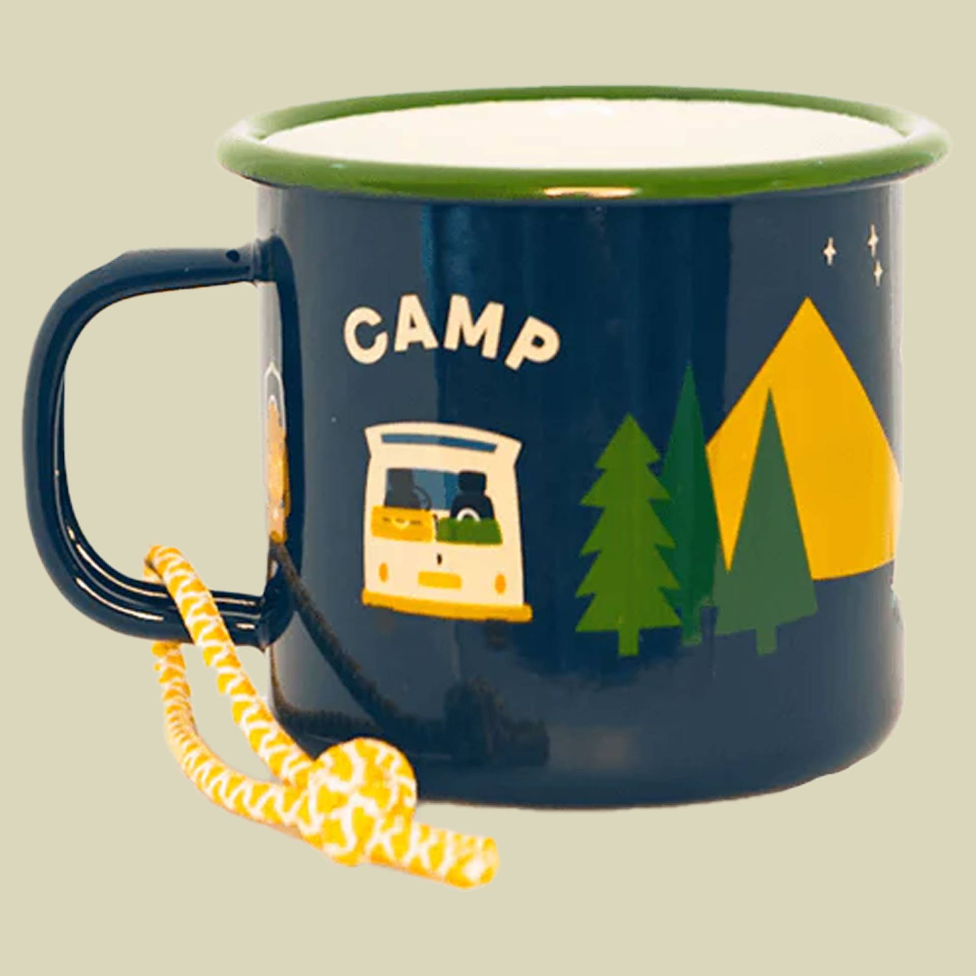 Emaille Becher camp vibes 350 ml von Roadtyping