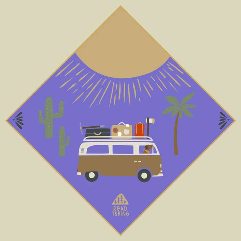 Multifunktionales Tuch Santa Cruz von Roadtyping