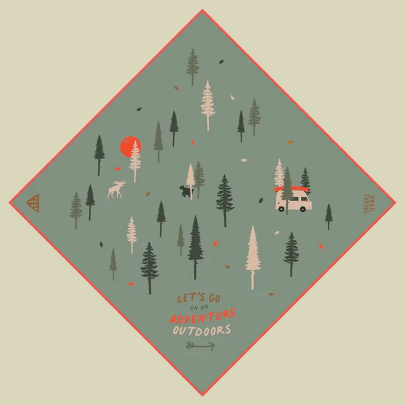 Multifunktionales Tuch Wild and Free von Roadtyping