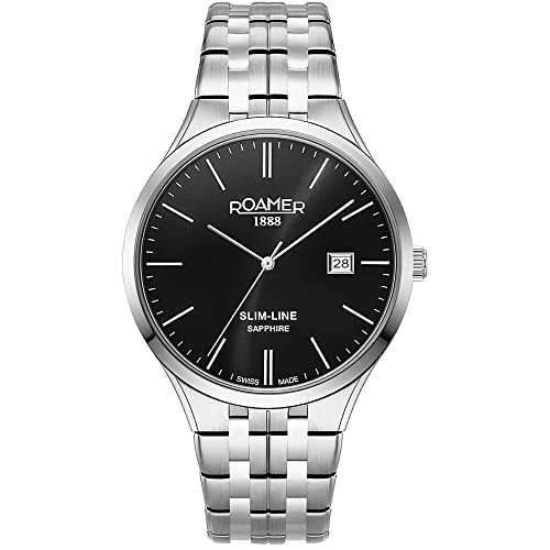 ROAMER Herren Analog Uhr mit Leder Armband 512833 41 55 20 von Roamer