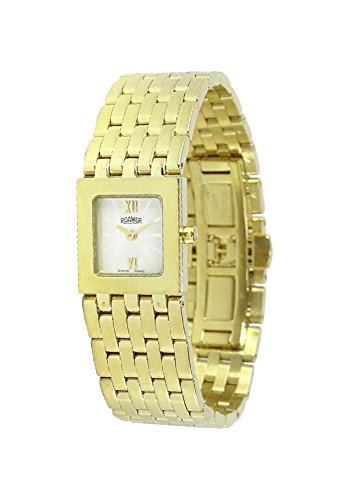 Roamer Luxus Damen-Armbanduhr DREAMLINE vergoldet (Weiss/Gold) von Roamer