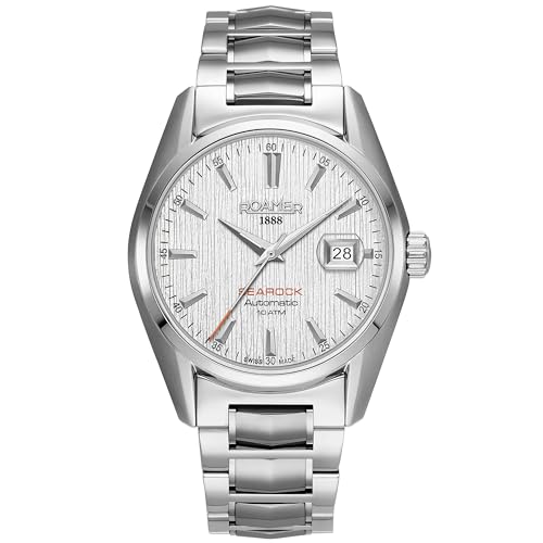 Roamer 210665 41 25 20 Searock Automatik Herren Weiß Armbanduhr, Armband von Roamer