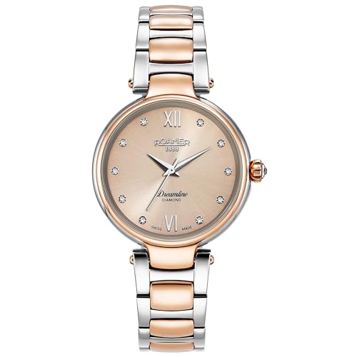Roamer 857847 49 38 50 Dreamline Diamonds Damen zweifarbige Roségold Uhr von Roamer