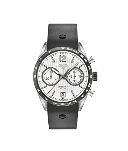Roamer Herren Chronograph Quarz Uhr mit Silikon Armband 510902 41 14 05 von Roamer