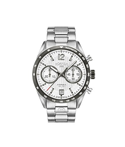 Roamer Herren Chronograph Quarz Uhr mit Edelstahl Armband 510902 41 14 50 von Roamer