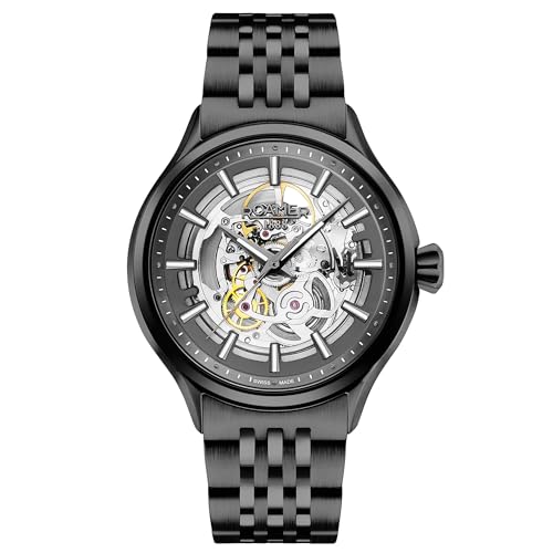 Roamer Herren Armbanduhr Competence Skeleton III 43 mm Armband Edelstahl 101663 40 55 10N von Roamer